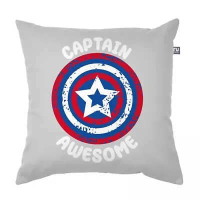 Rucomfy Printed Marvelous Captain Awesome Cushion - Kids Cushion - 40x40cm • £19.99