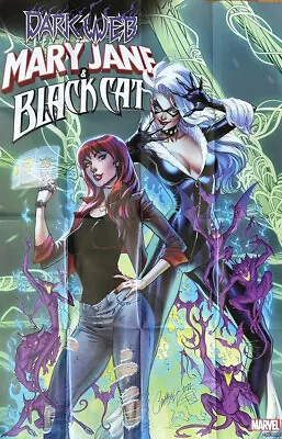 Dark Web Mary Jane & Black Cat 1 Poster Promo Marvel 2022 24x36 J Scott Campbell • $14.99