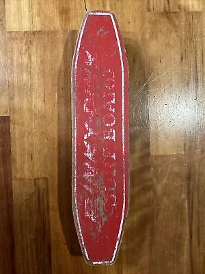 Vintage 24  Rinky Dink Wood Skate Surf Board W/Metal Wheels 1960s • $45