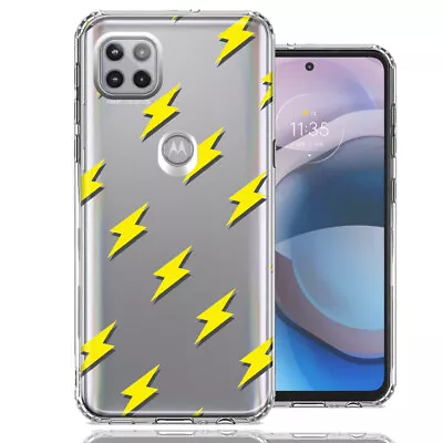 For Motorola One 5G Ace Electric Lightning Bolts Double Layer Phone Case • $11.96