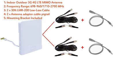 3G 4G LTE Indoor Outdoor MIMO Antenna For Netgear LB1120 LB1121 Modem Router • $125