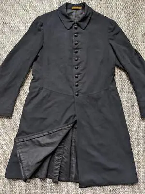 Antique 1800s Vintage CIVIL WAR Topcoat 38 Black Jacket MILITARY Army • $579.95