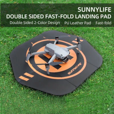 $33.91 • Buy 55cm Fast Foldable Universal Drone Landing Pad Waterproof PU Leather Parking Mat