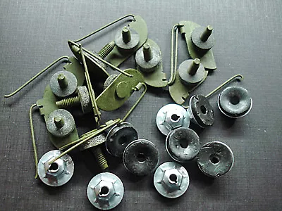 $19.95 • Buy 10 Pcs Ford Fender Body Side Trim Moulding Clips Sealer Nuts 3/4  To 7/8  NOS