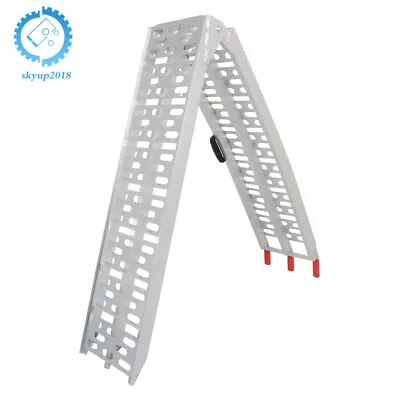 1pcs Aluminum Loading Ramp Arched For Motorcycle ATV/UTV Truck Lawnmower • $73.88