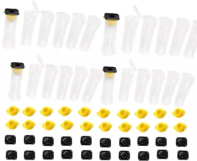 20 Pcs Beekeeping Queen Bee Roller Cages Queen Bee Rasing Rearing Cell Cup Kit H • $19.01
