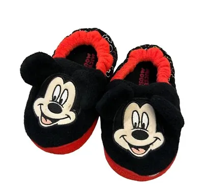 Disney Mickey Mouse Slippers  Toddler 9/10 Boys Or Girls Character Slippers • $8.61