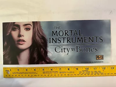 Movie Theater Mylar 13” X 5” The Mortal Instruments City Of Bones • $9.59