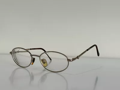 Versace MOD H35 030 Oval Pale Gold Brown Eyeglasses Optical Frame 51-17 Vintage • $59.99