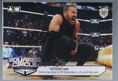 2023 Upper Deck AEW Match Dated Moments SE Achievement Christian Cage Rookie RC • $15.20