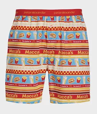 Peter Alexander Mens Boxer Shorts Size XXXL Maccas McDonald’s Pjs 3xl New • $29.99