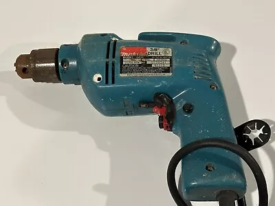 Vintage MAKITA 6404 3/8” Corded Drill Variable Speed 0-2100 RPM Reversable USA • $24.99