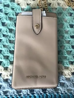 Michael Kors - Phone & Cards Purse/Wallet Gold  Colour Chain Strap • £11.50