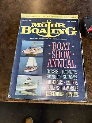 1963 January Motor Boating - Boat Show Edition • $9.99