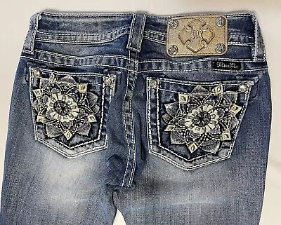 Women’s Miss Me Blue Jeans Signature Boot Cut 25 Denim • $29.99