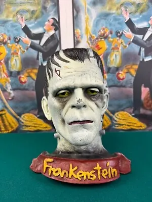 Vintage 1995 Frankenstein Bust Wall Mount Boris Karloff • $129.95