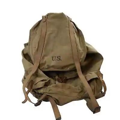 Vintage Military WWII External Frame Backpack Rucksack • $149.95