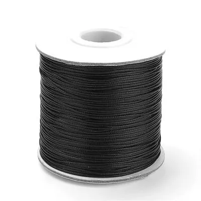 £2.99 • Buy Waxed Polyester String Cord Black 15M Continuous Length 0.5mm Thick