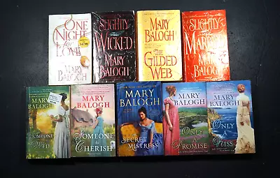 Lot Of 9 Mary Balogh Paperbacks Bedwyn +prequel Survivors Club & Wescott Series • $15.96