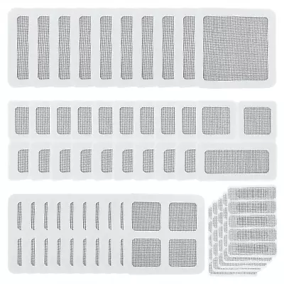 35 Sheet Window Screen Repair Patch 111 Pieces Window Screen Mesh Tape Self Adh • $11.83