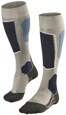 Falke Womens Skiing 6 Knee High Socks - Grey Melange • £41.95