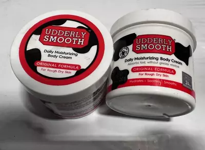 Udderly Smooth Body Cream Original Formula 10 Oz Jar Lightly Scented (2 Pack) • $18