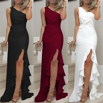 $34.79 • Buy Womens Off Shoulder Maxi Long Dress Ladies Shiny Party Formal Dresses Evening