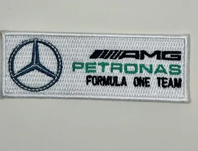 F1 MERCEDES 2 Pack WHITE And Black LOGO PATCH  Iron On PATCH 3.5” • $15