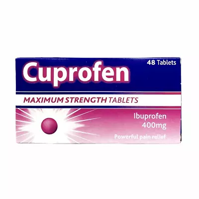 Cuprofen Ibuprofen Maximum Strength 400mg Tablets 48 - (MAX TWO UNITS) • £7.53