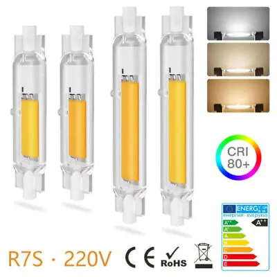 R7s Dimmable LED J78 J118 7W 12W 15W 25W COB Floodlight Bulbs Glass Tube Lamp ER • $6.64