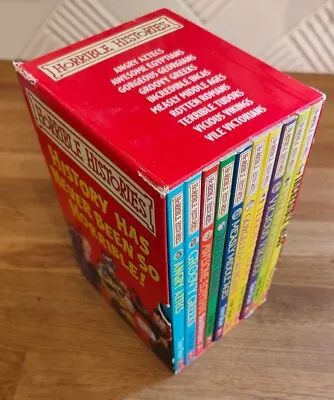 BOOK - Horrible Histories Boxset X10 Paperback Books Collection  • £12