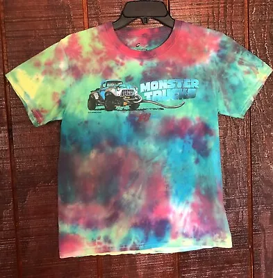 Monster Trucks 2017 Paramount Pictures Tie Dye T-Shirt Youth L 14/16  A7 • $19.99