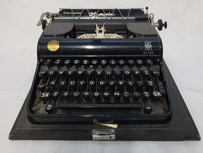 Olympia Elite (SM1?) Vintage Typewriter 1939 Made In Germany (no Box Lid) • £100
