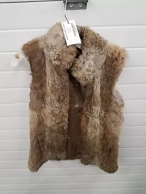 Women's Michael Kors Faux Fur Vest 100% Rabbit Size XS • $14.99