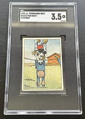 1932 Mickey Mouse J.L. Tiedemanns Norway Cromwell Medina Sgc 3.5 #12/13 Pop 1 • $9999.99