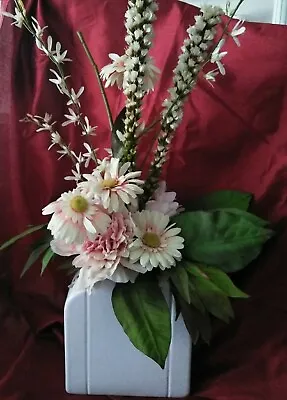 Haeger* Vgt. Large Floral White Table Vase*Cottage Core* Vase 8x8 Tall • $25