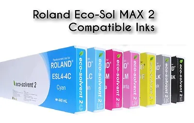 8 Ink For Roland Versacamm VS-540i VS-640i/14.9oz Eco-Sol Max 2 Cartridges • $625.83