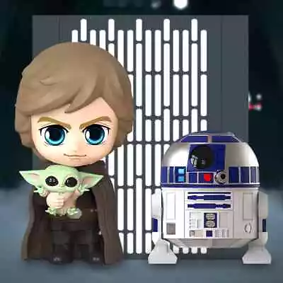 Luke Skywalker R2-D2 And The Child Cosbaby Bobble-Head Set By Hot Toys  • $69.99