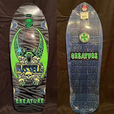 Creature Skateboards Chris Russell Pool Skateboard Deck Rare New Old School Mint • $50