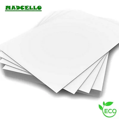 A2 A3 A4 A5 A6 White Card Stock Paper Blanks Cardboard Sheets Recycled Plain GSM • £5.59