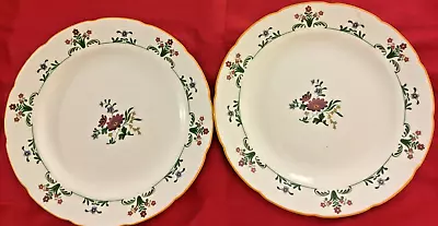 2 Vintage WEDGWOOD Charleston 10 7/8 Inch Dinner Plates • $20