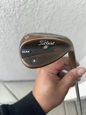 Titleist Vokey SM6 Raw M Grind 58* 8* Lob Wedge LW RH Steel DG S300 Stiff Flex • $19.99