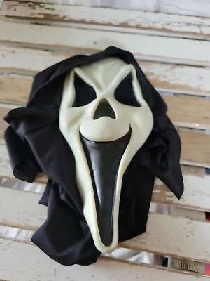 Vintage Fun World Scream Ghost Face Mask Halloween Face Stamped • $116.95