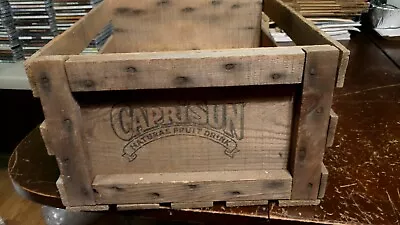 $20 • Buy Capri Sun Natural Fruit Drink Wooden Crate