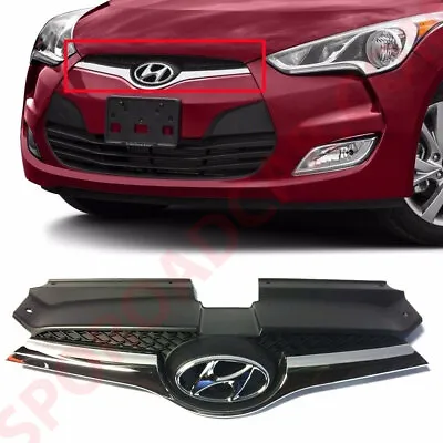 Genuine Parts Front Hood Radiator Chrome Grille For 2011-2017 Hyundai Veloster • $79.98
