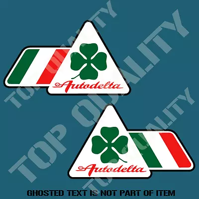 Alfa Romeo Autodelta Four Leaf Clover Decal Sticker Car Motorsport Stickers • $7.50