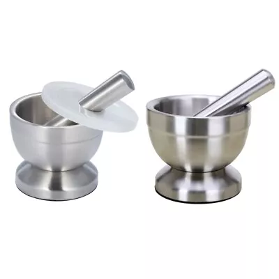 Mortar Pestle For Crusher Grinder Bowl Pestle Pedestal Garlic Press Po • $61.15