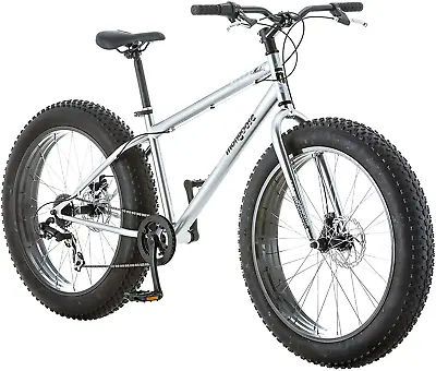 Mongoose 26  Malus Adult Fat Tire Mountain Bike 7 Speed Twist Shift Disc Brakes • $531.75