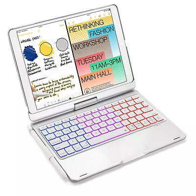 $66.49 • Buy For IPad 8th 9th Gen 10.2 2021 Bluetooth Keyboard Case Cover With Pencil Holder