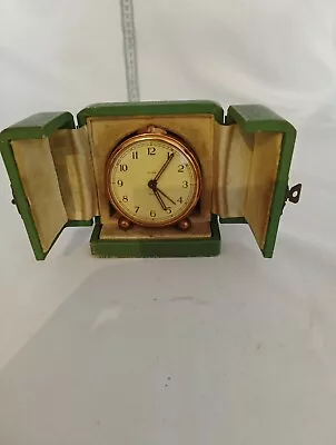 Vintage Mid 20th Century Smiths Travelling Alarm Clock - With Circular Brass... • $12.62